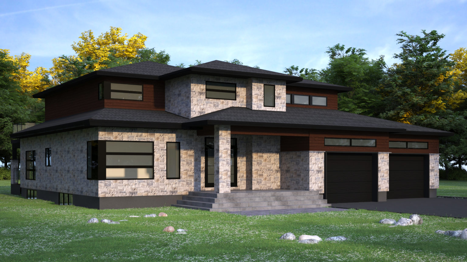Edwards Contemporary - architectural project rendering