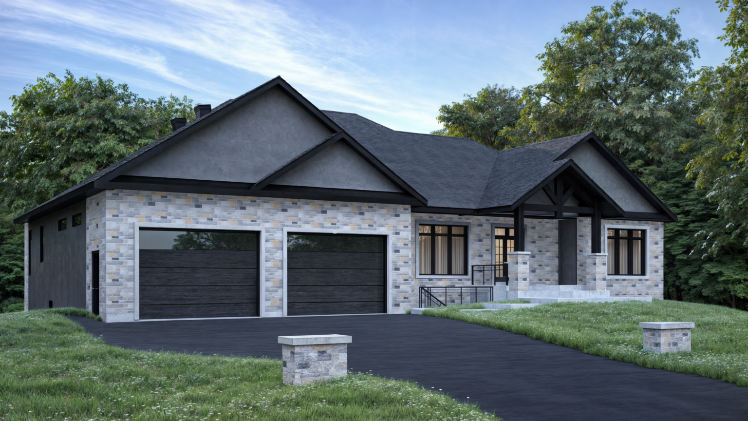 Greely Custom Bungalow - architectural project rendering