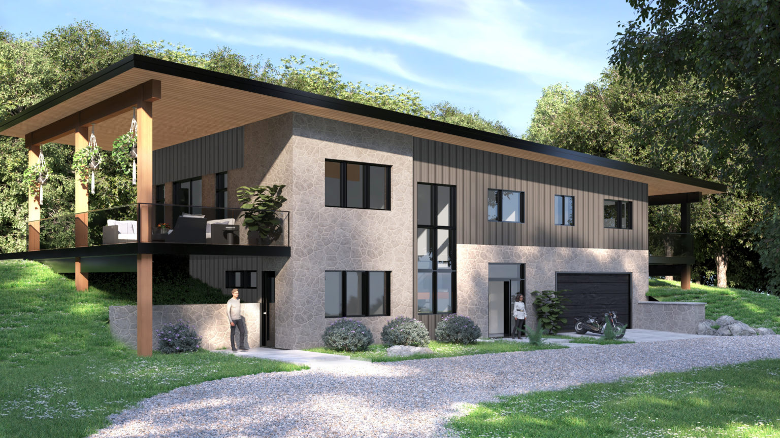Gatineau ICF build - architectural project rendering