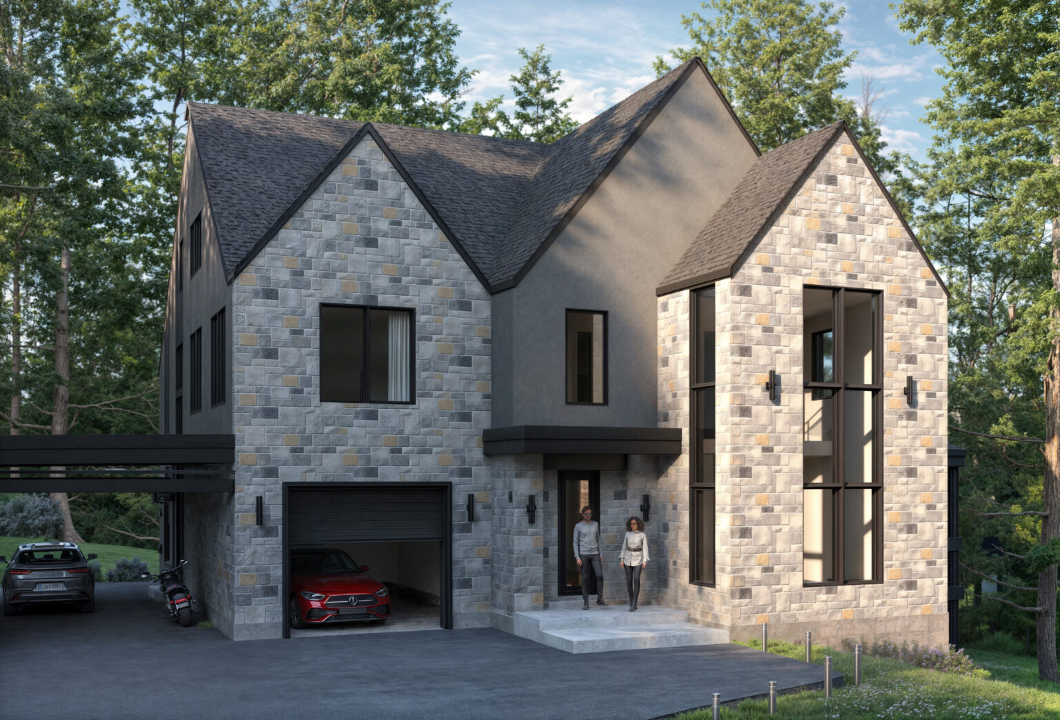 Bi-Generational Gatineau - architectural project rendering
