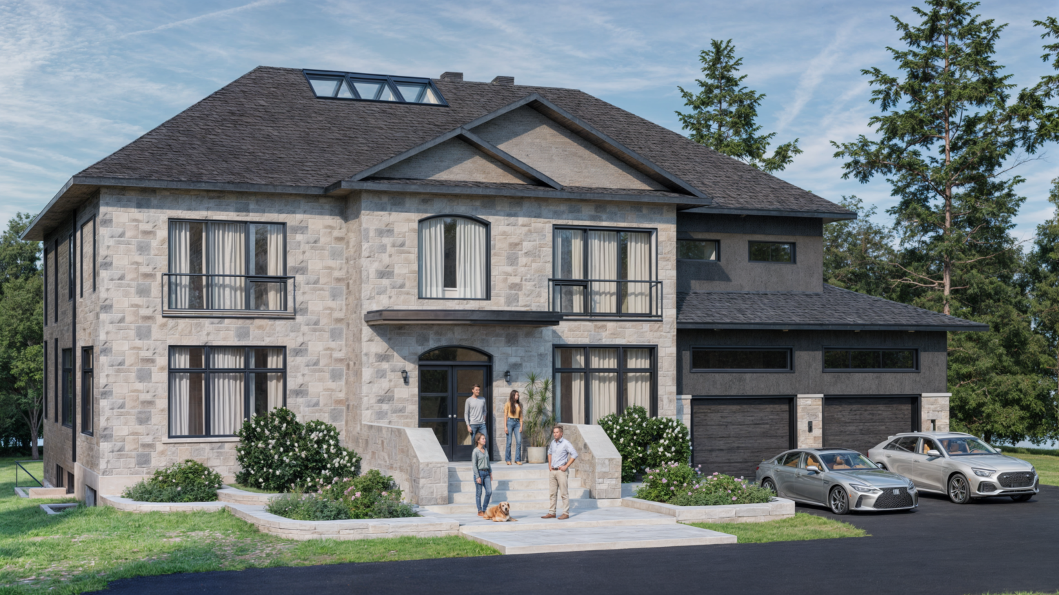 Hawkesbury Villa - architectural project rendering