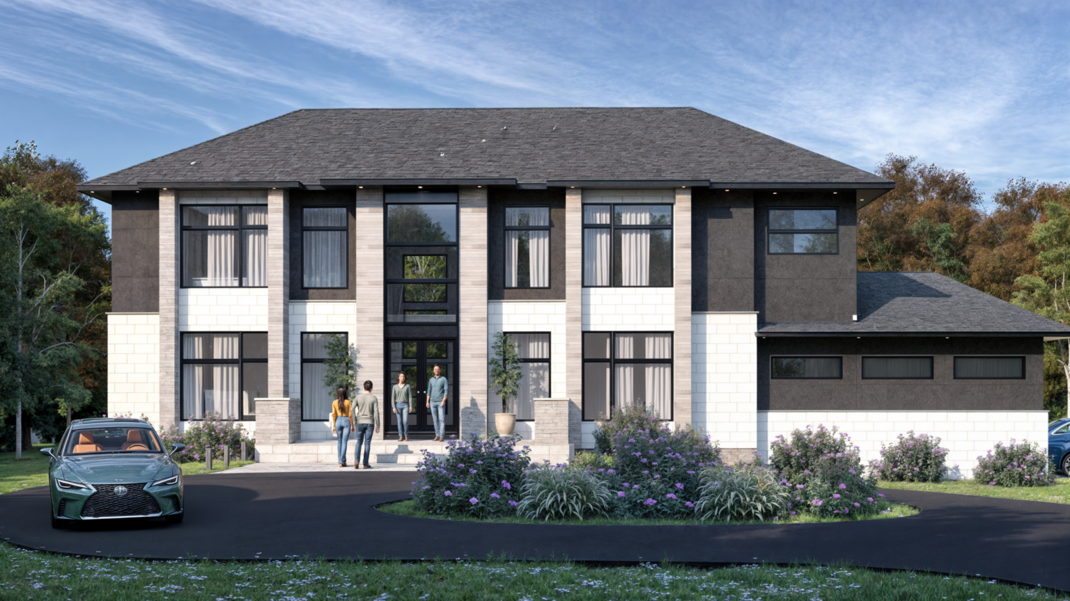 Manotic South Contemporary - architectural project rendering