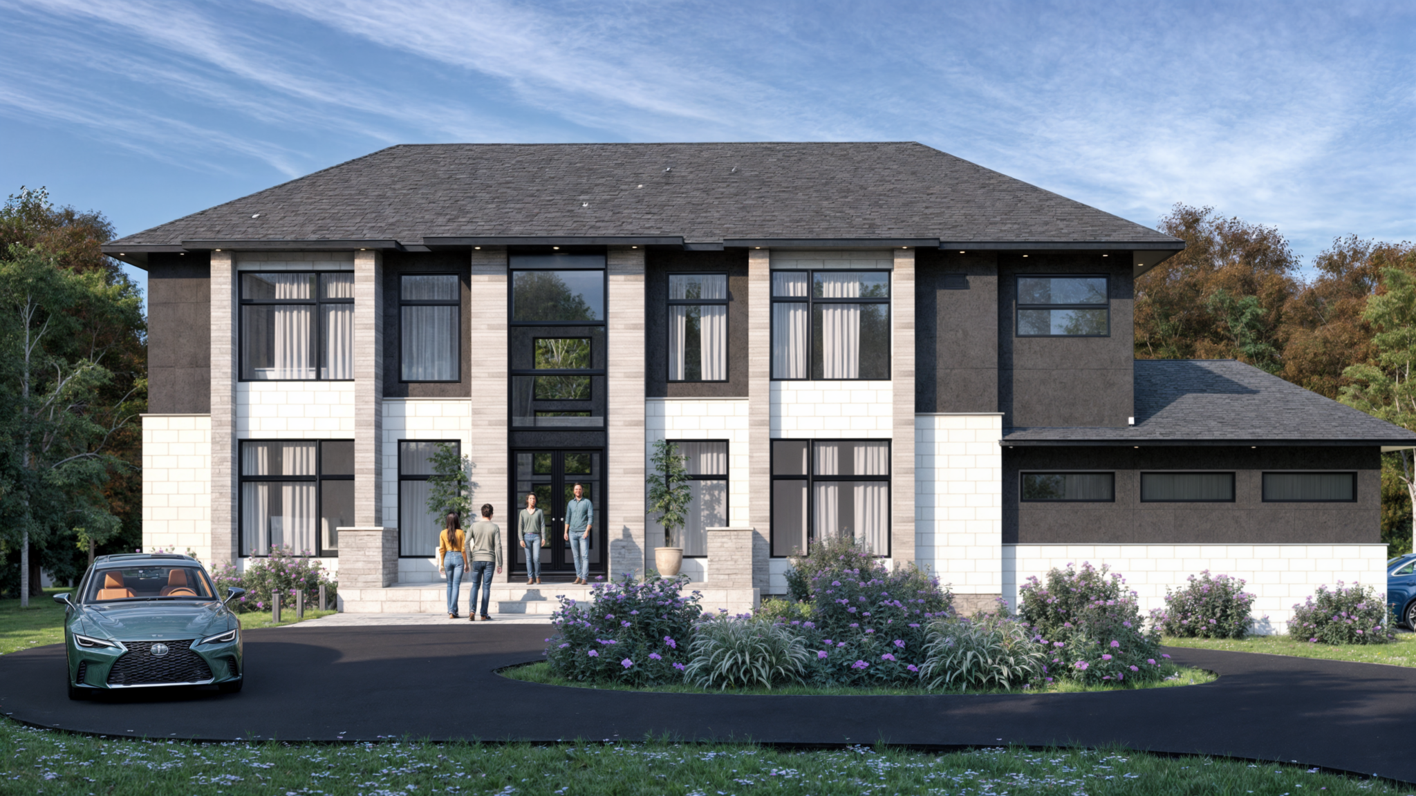 Manotic South Contemporary - architectural project rendering