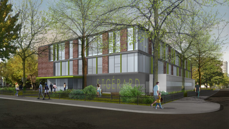 Saint Gérard school exterior rendering